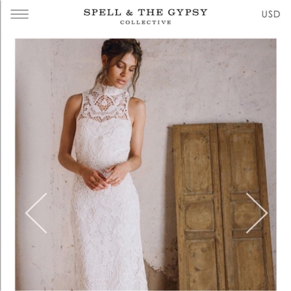 Spell Bride Edie Lace Wedding Gown READ - Picture 10 of 16